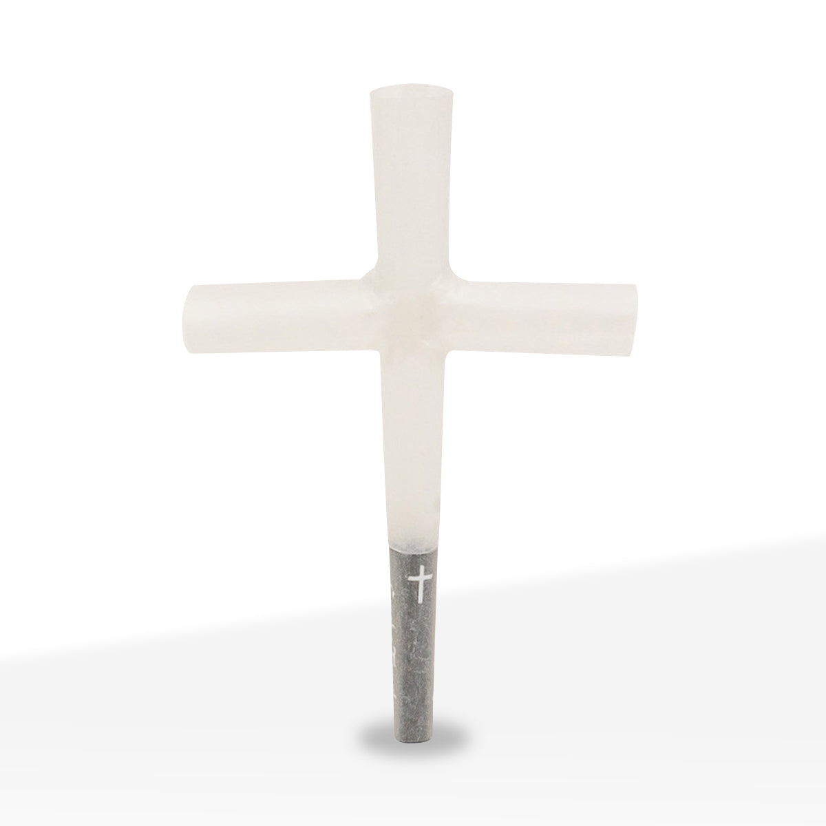 Smoke Temple | 1¼ Size Cross Pre-Rolled Cones | 84mm - White - 13 Count - Biohazard Inc
