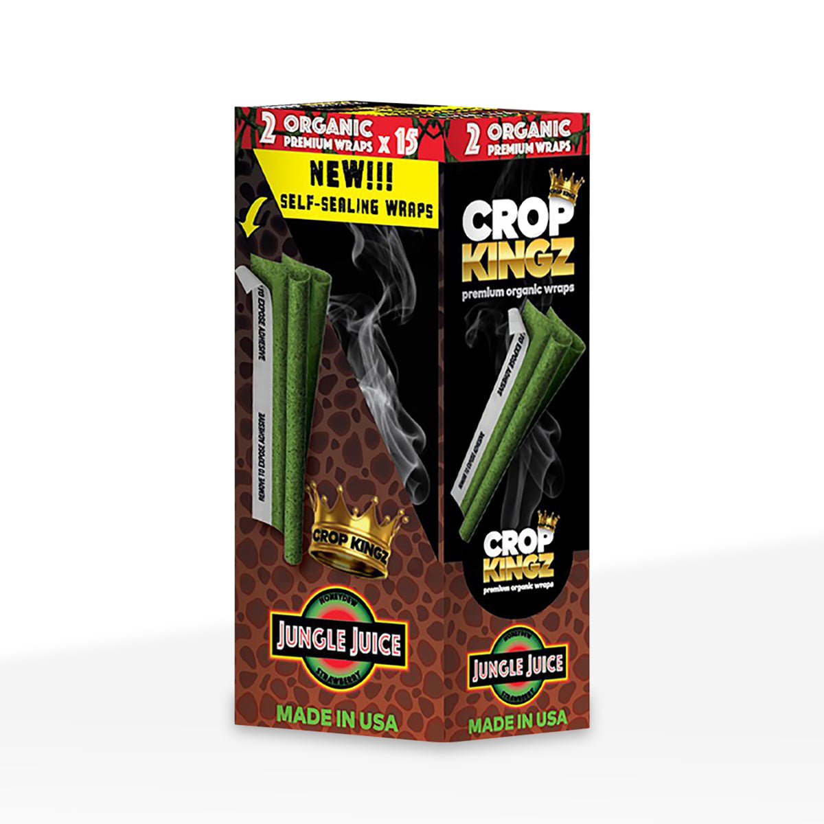 Crop Kingz | Organic Hemp Wraps | Various Flavors - 15 Count