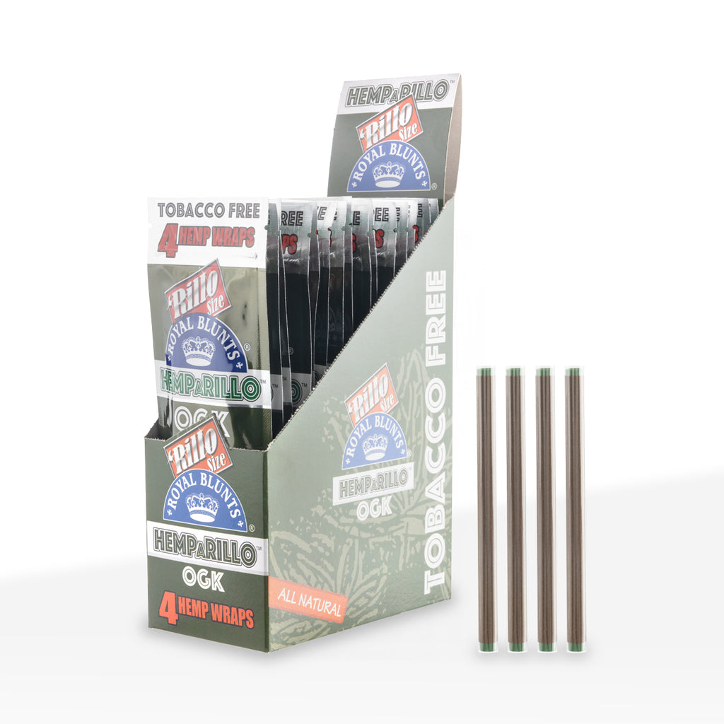 Royal Blunts Hemparillo Hemp Wraps 110mm OGK 15 Count royal-blunts-hemparillo-hemp-wraps-110mm-ogk-15-count