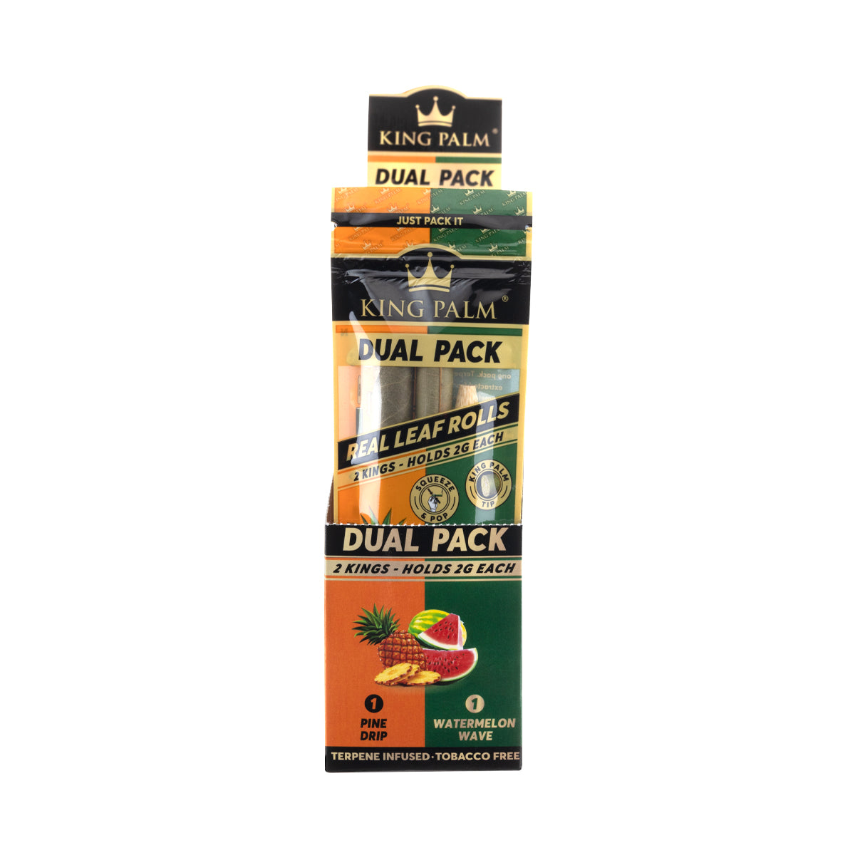 King Palm™ | Dual Flavor 2-Pack King Rolls | Various Flavors - 20 Count