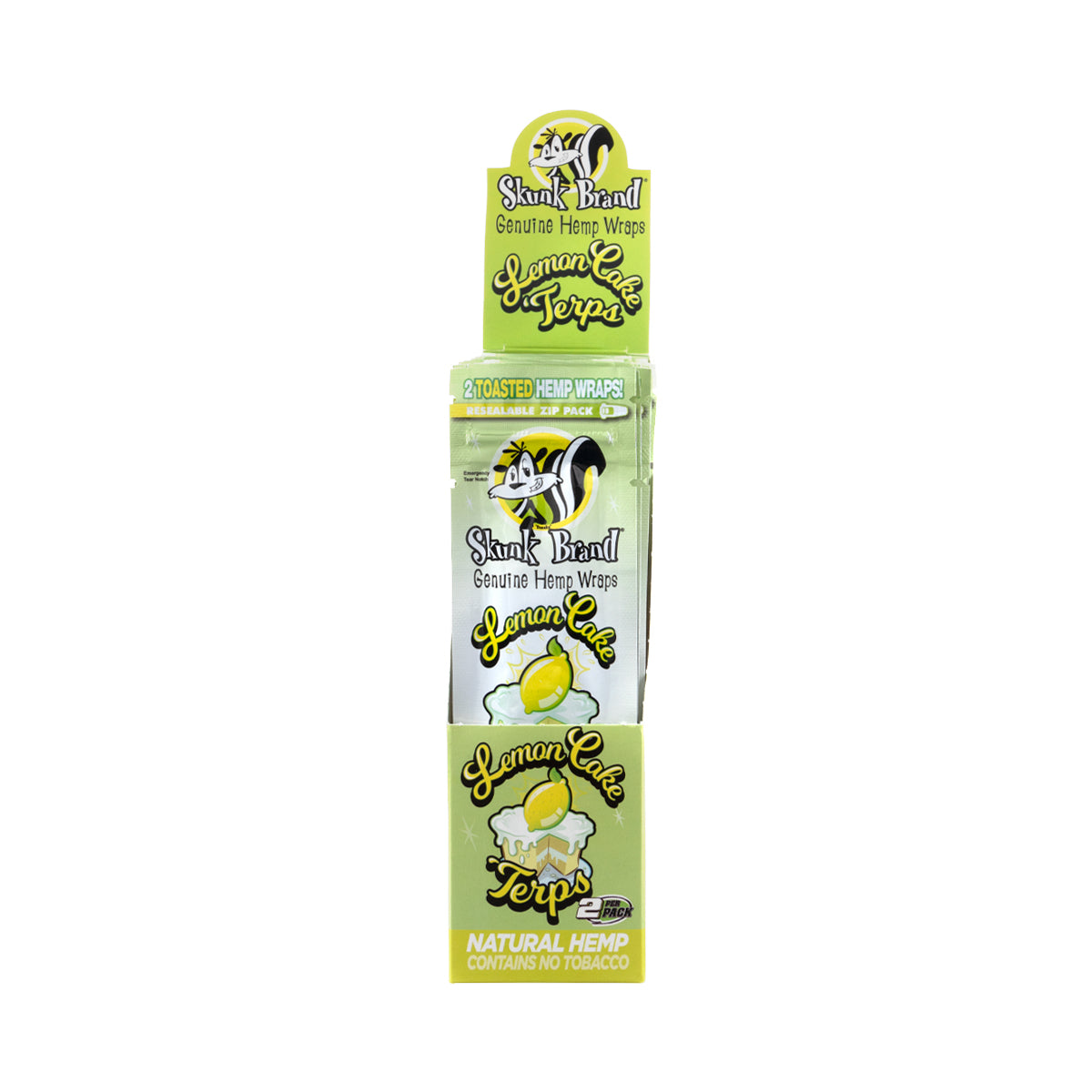 SKUNK BRAND | Terp Hemp Wraps | LEMON CAKE - 25 Count