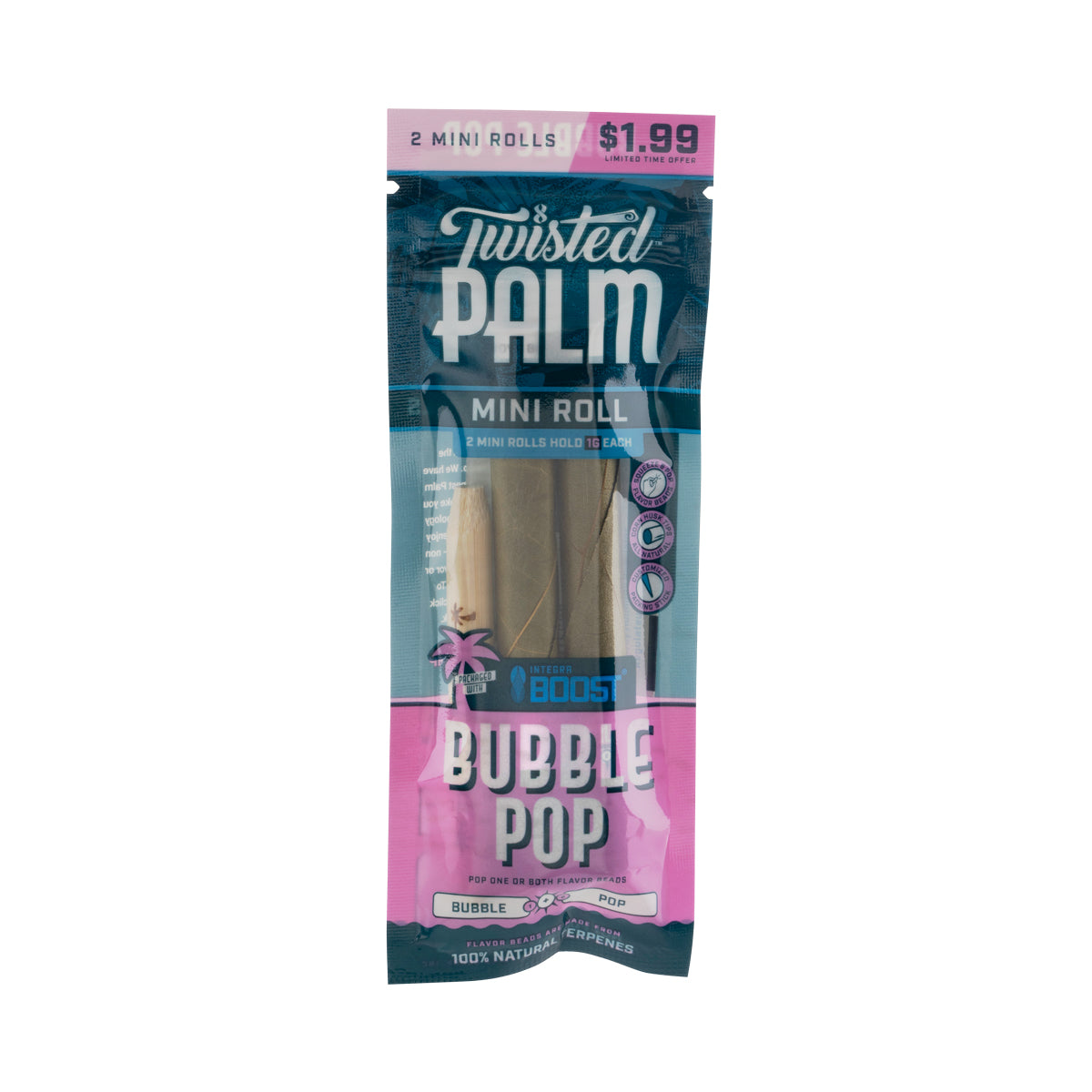Twisted Wraps | Mini Palm Leaf Rolls | Bubble Pop - 15 Count