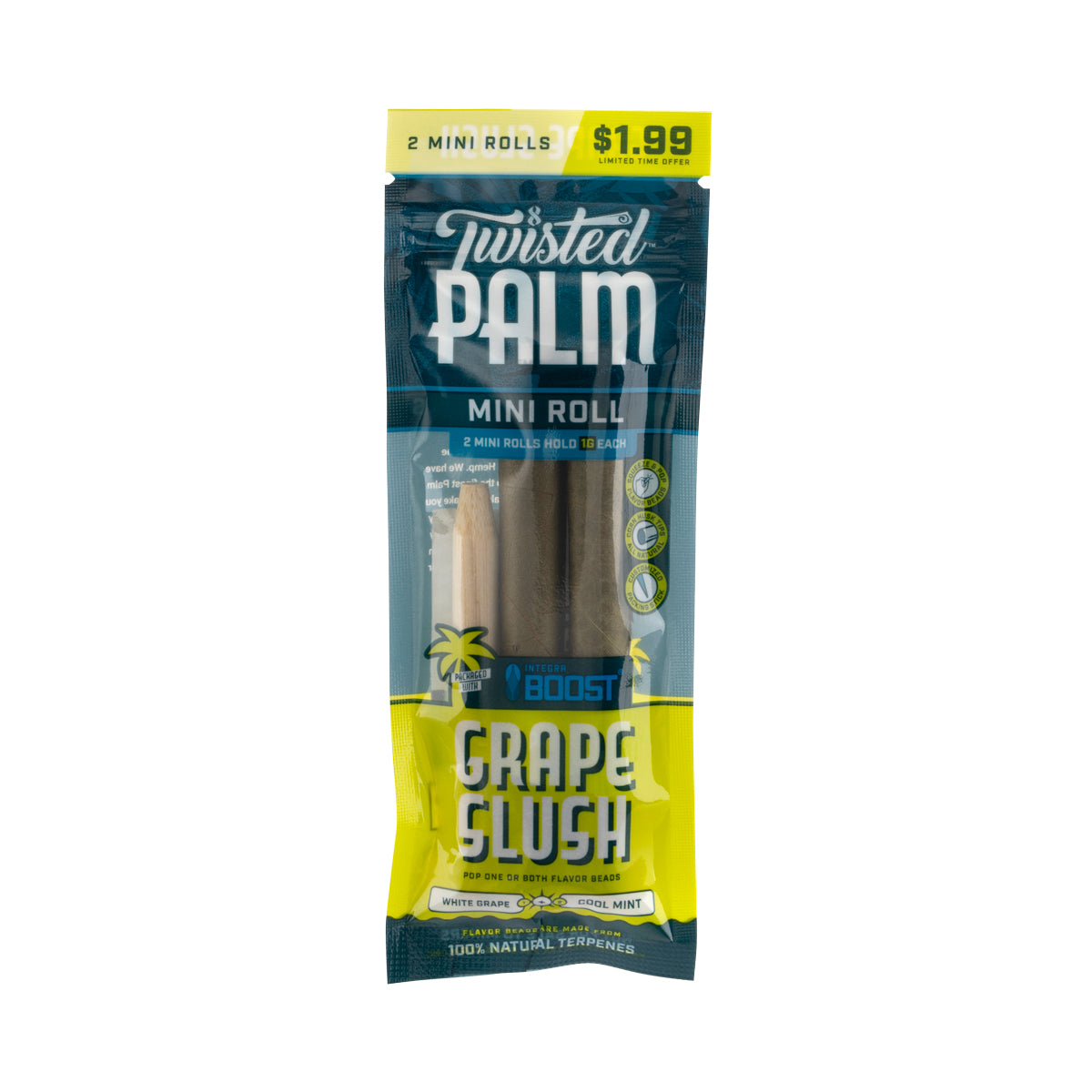 Twisted Wraps | Mini Palm Leaf Rolls | Grape Slush - 15 Count