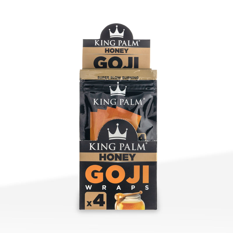 King Palm™ | Super Fruit Goji Berry Wraps | 4 Pack - 15 Count - Honey