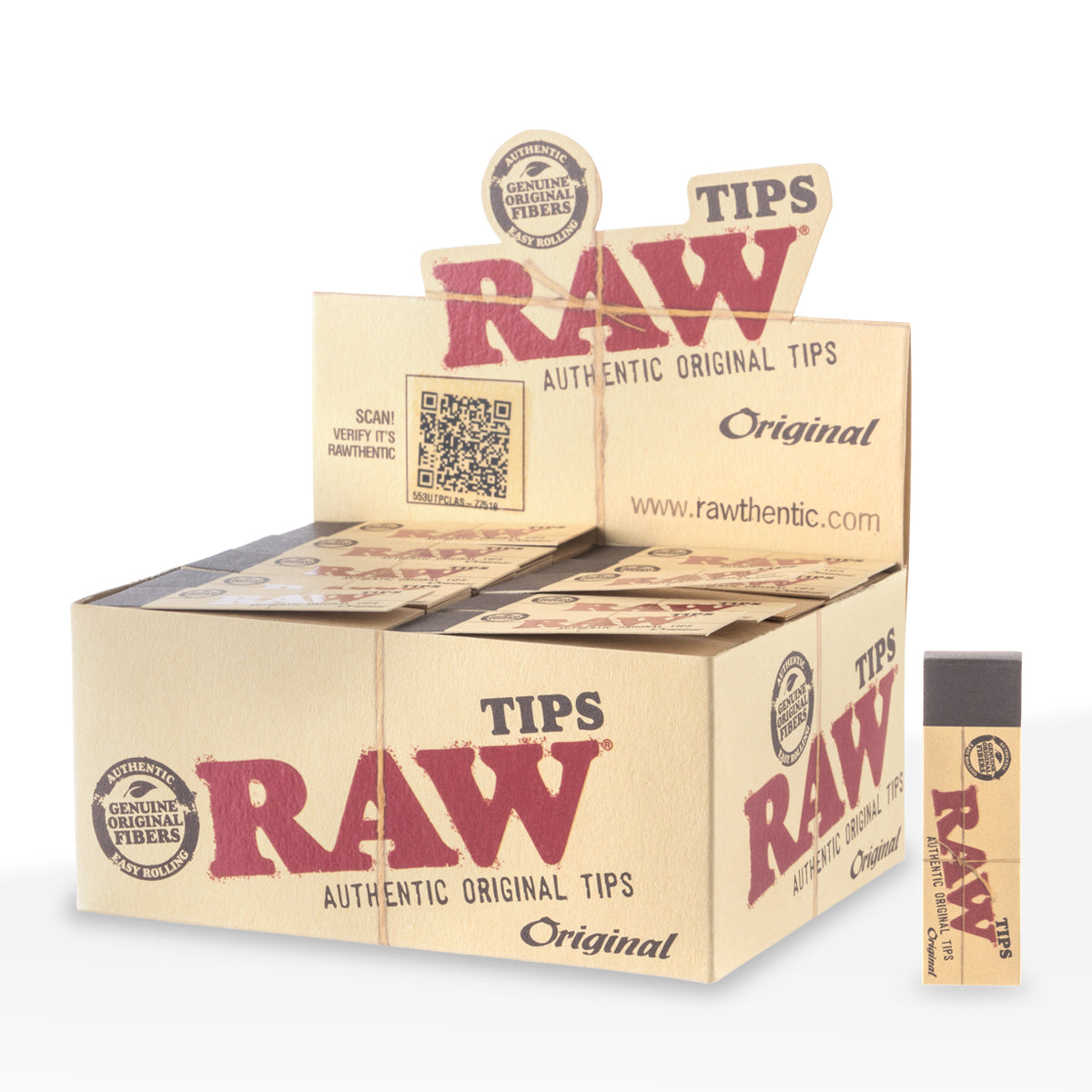 RAW® | 'Retail Display' Natural Tips | 50 Count