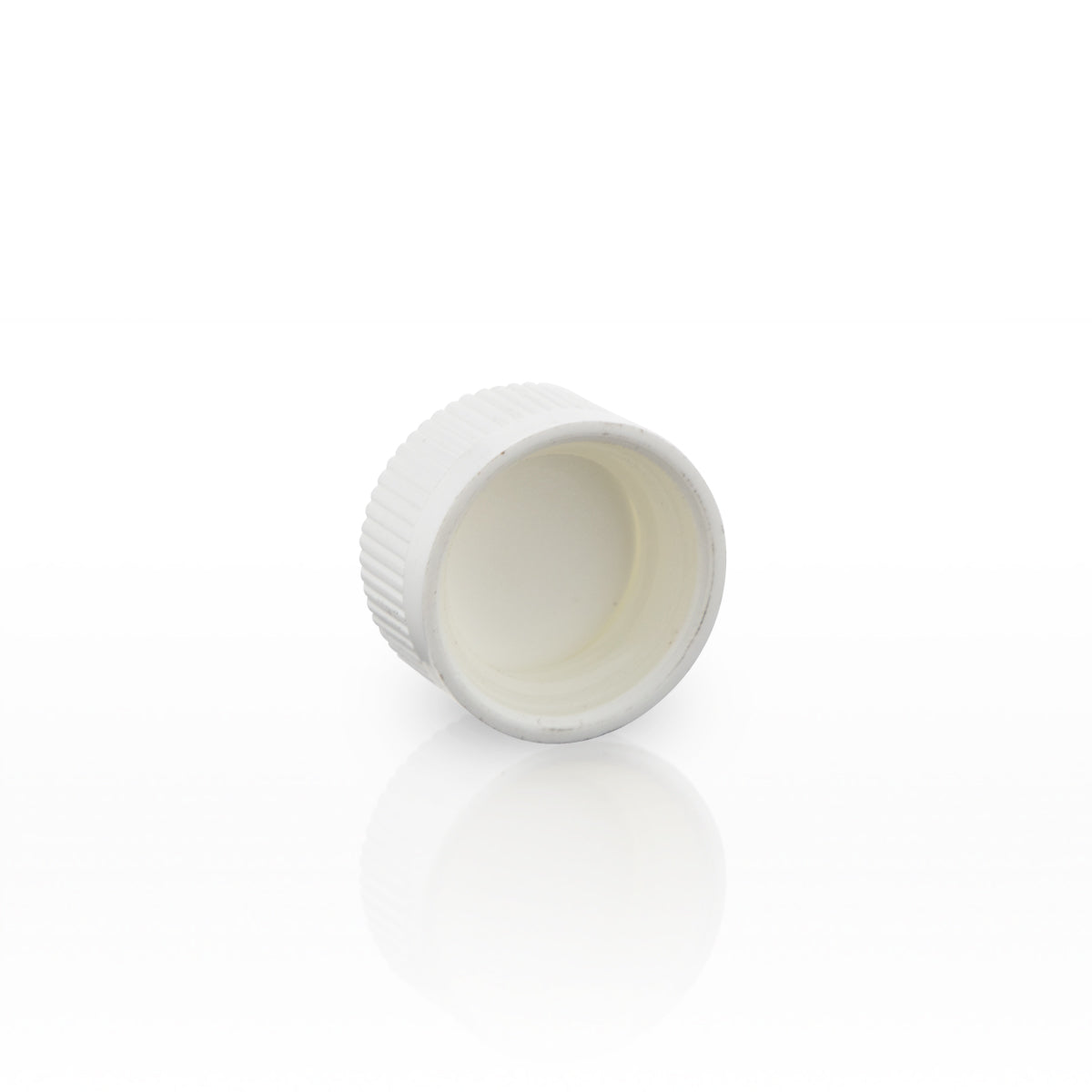 Child Resistant Plastic Caps | Push Down & Turn w/ Foam Liner | 22mm - White - 144 Count