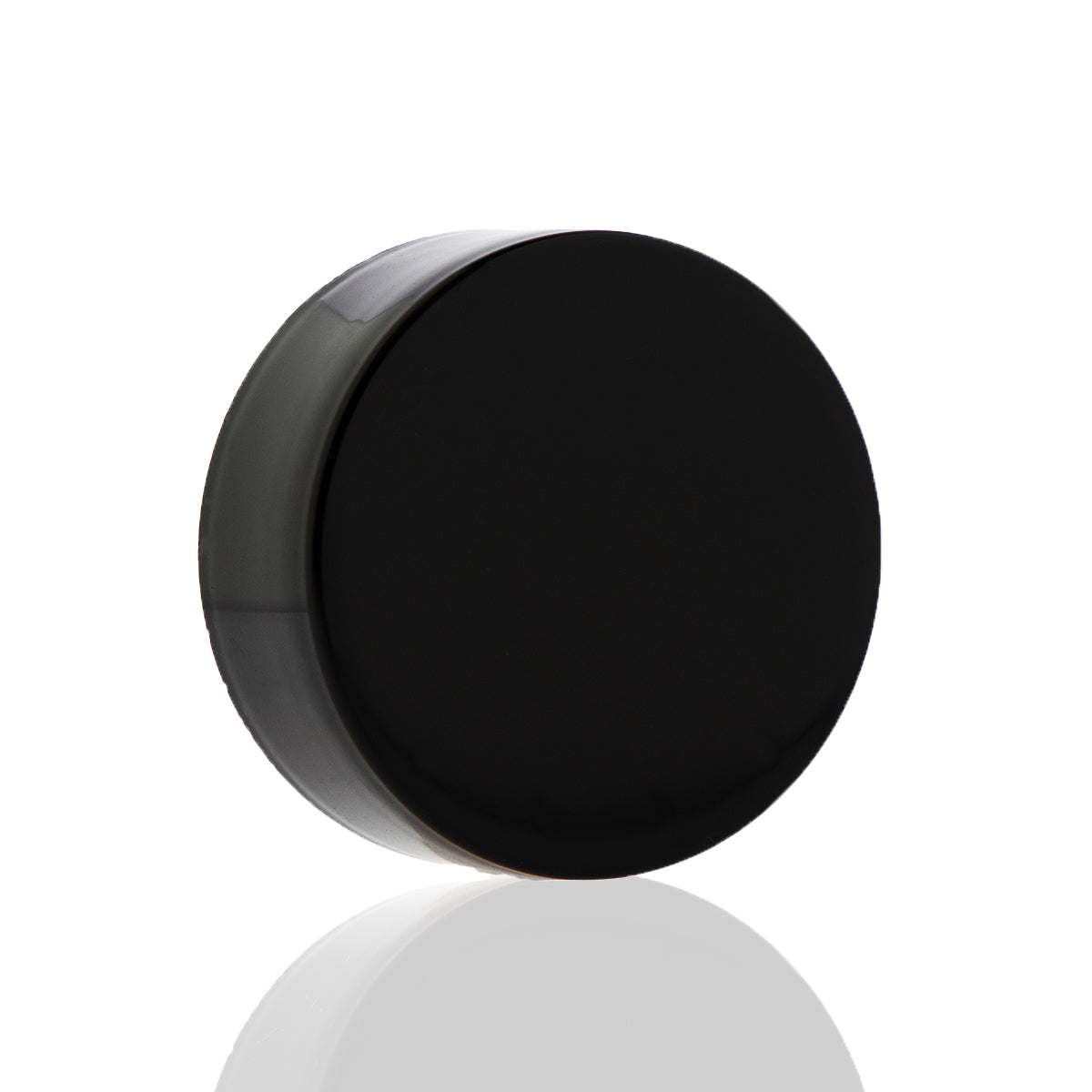 Child Resistant Plastic Caps | Smooth Gloss w/ Foil Liner | 38mm - Black - 80 Count