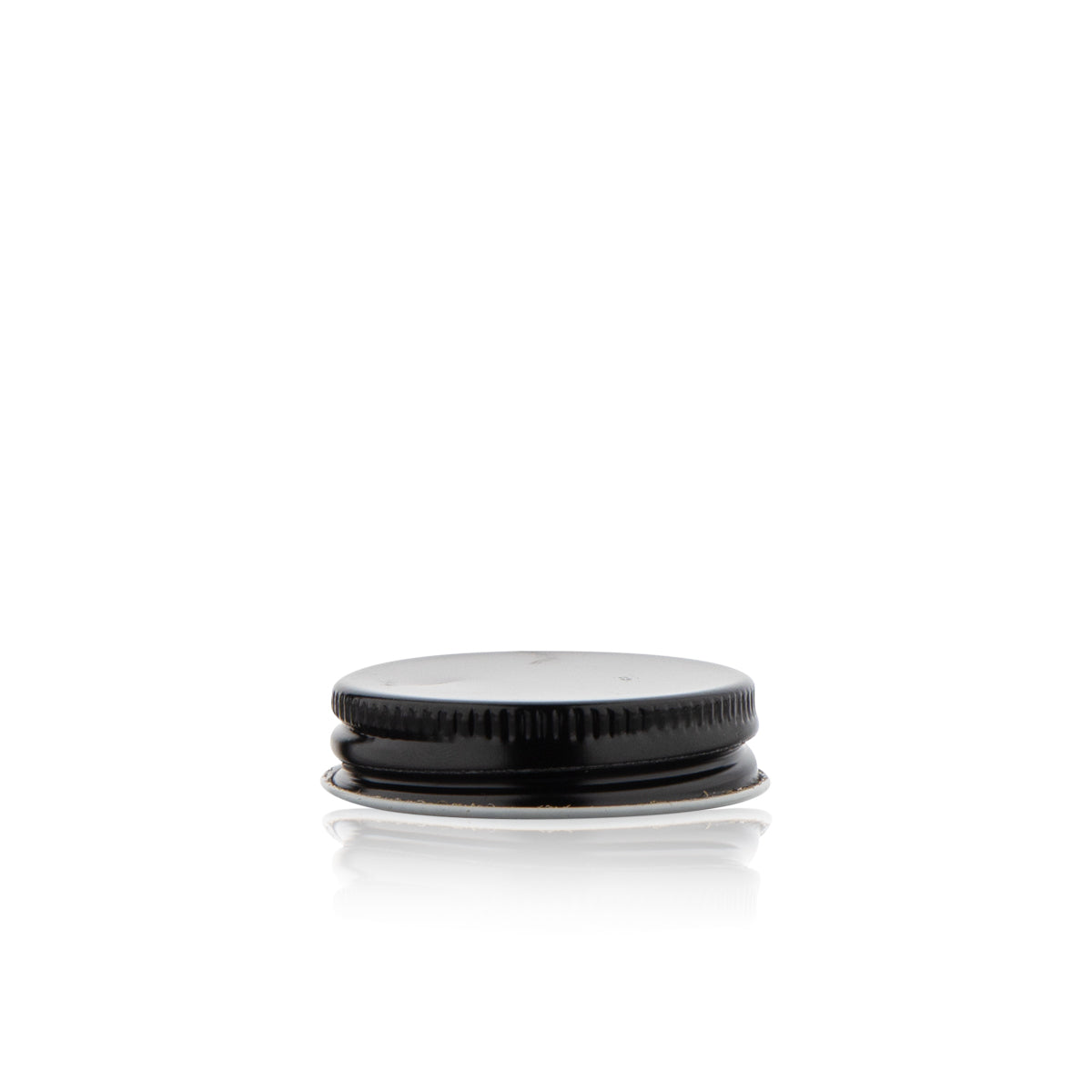 Metal Caps | Ridged Lid w/ Plastisol Liner | 38mm - Black - 252 Count