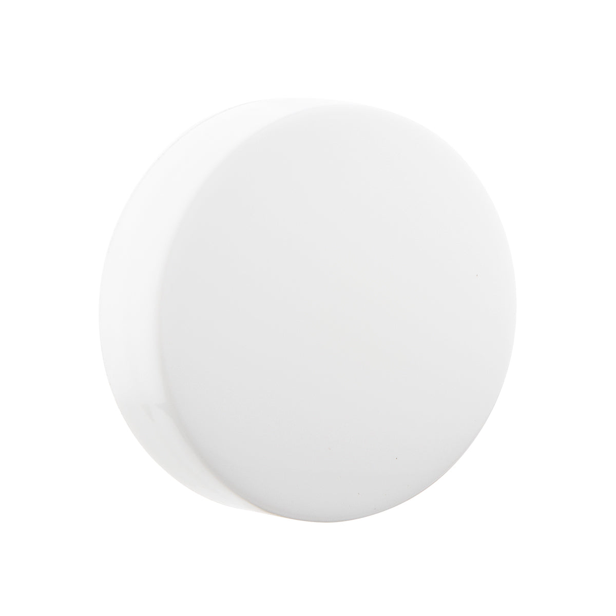 Plastic Cap | Smooth Gloss w/ Foam Liner | 38mm - White - 96 Count