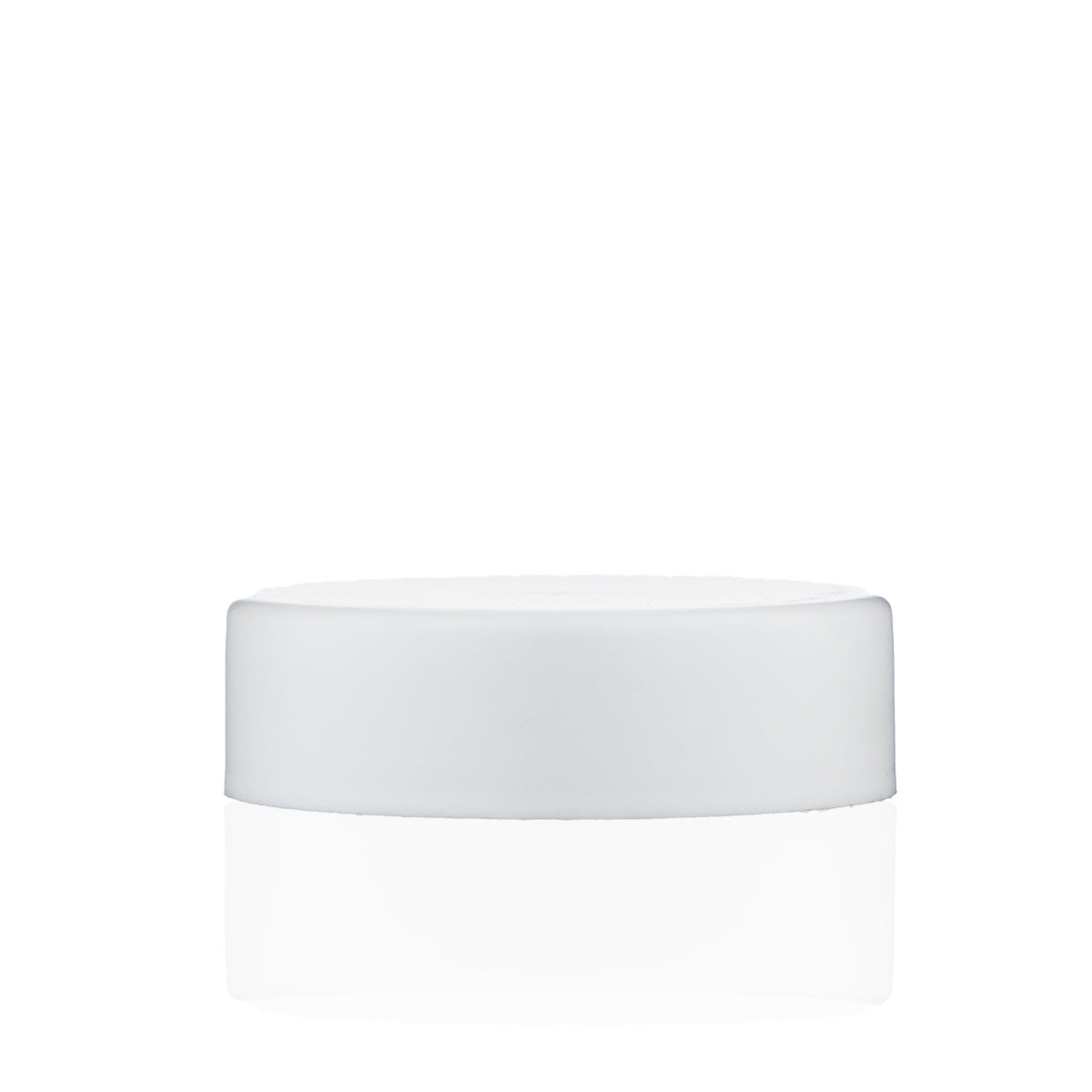 Child Resistant Plastic Caps | Smooth Matte w/ Foam Liner | 53mm - White - 120 Count