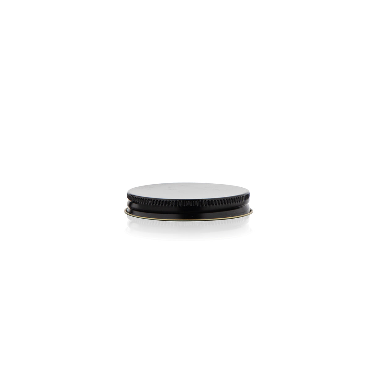 Metal Caps | Ridged Lid w/ Plastisol Liner | 63mm - Black