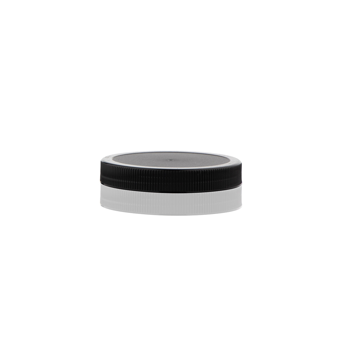 Plastic Cap | Ribbed w/ Foam Liner | 89mm - Black