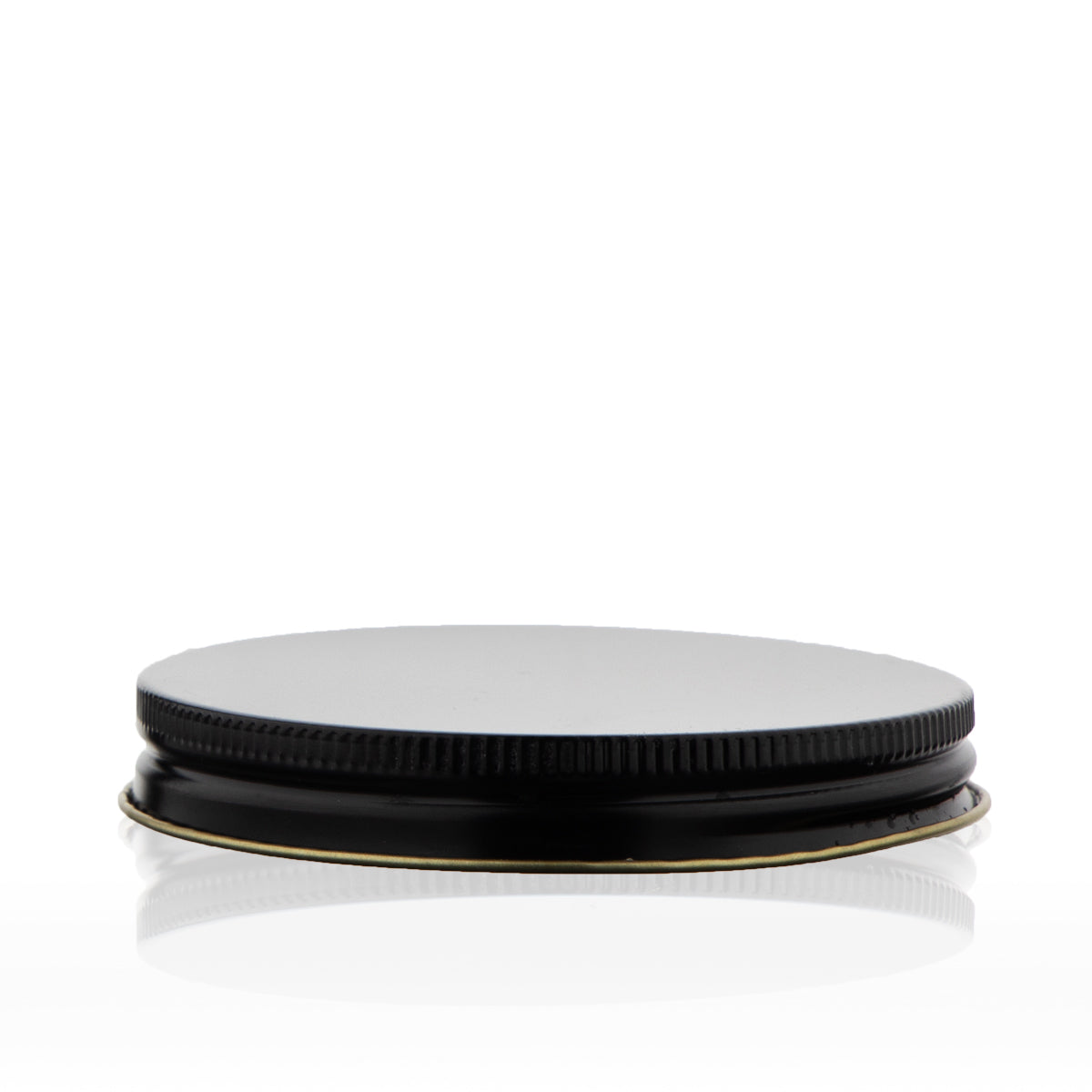 Metal Caps | Ridged Lid w/ Plastisol Liner | 89mm - Black