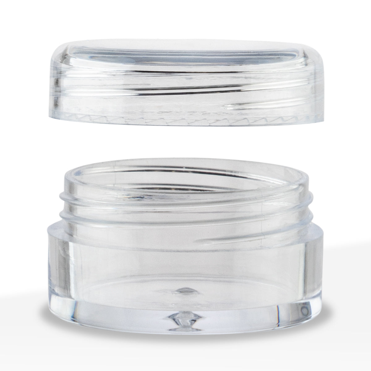 Concentrate Containers | Plastic Screw Top Concentrate Jar | 5mL - Clear - 1000 Count