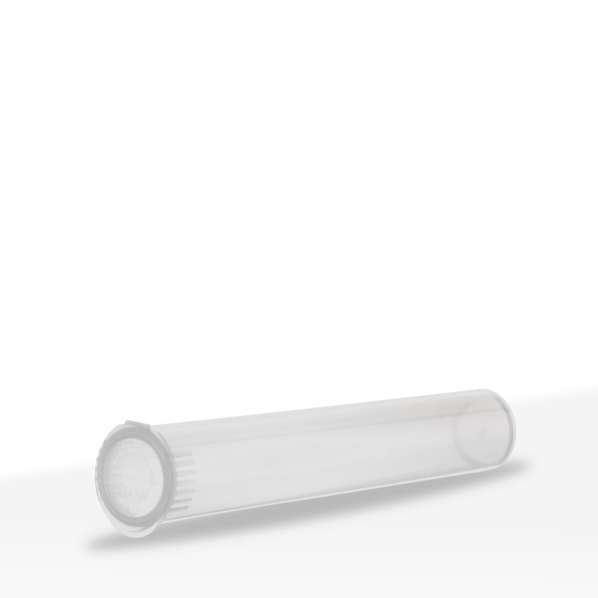 Child-Resistant | USA Made Pre-Roll Plastic Tubes | 116mm - Clear - 1000 Count - Biohazard Inc