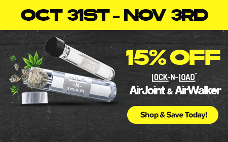 Get 15% all Lock-N-Load Glass Chillums, only on Biohazard Inc! Sale starts Friday, October 31st and ends Monday, November 3rd.