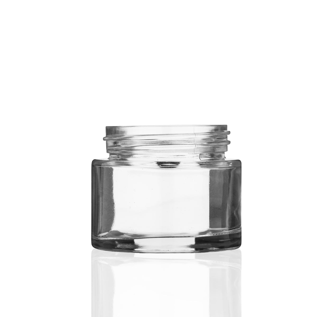Glass Jar | Straight Sided Flush Glass Jars - Clear | 53mm - 2oz - 200 Count