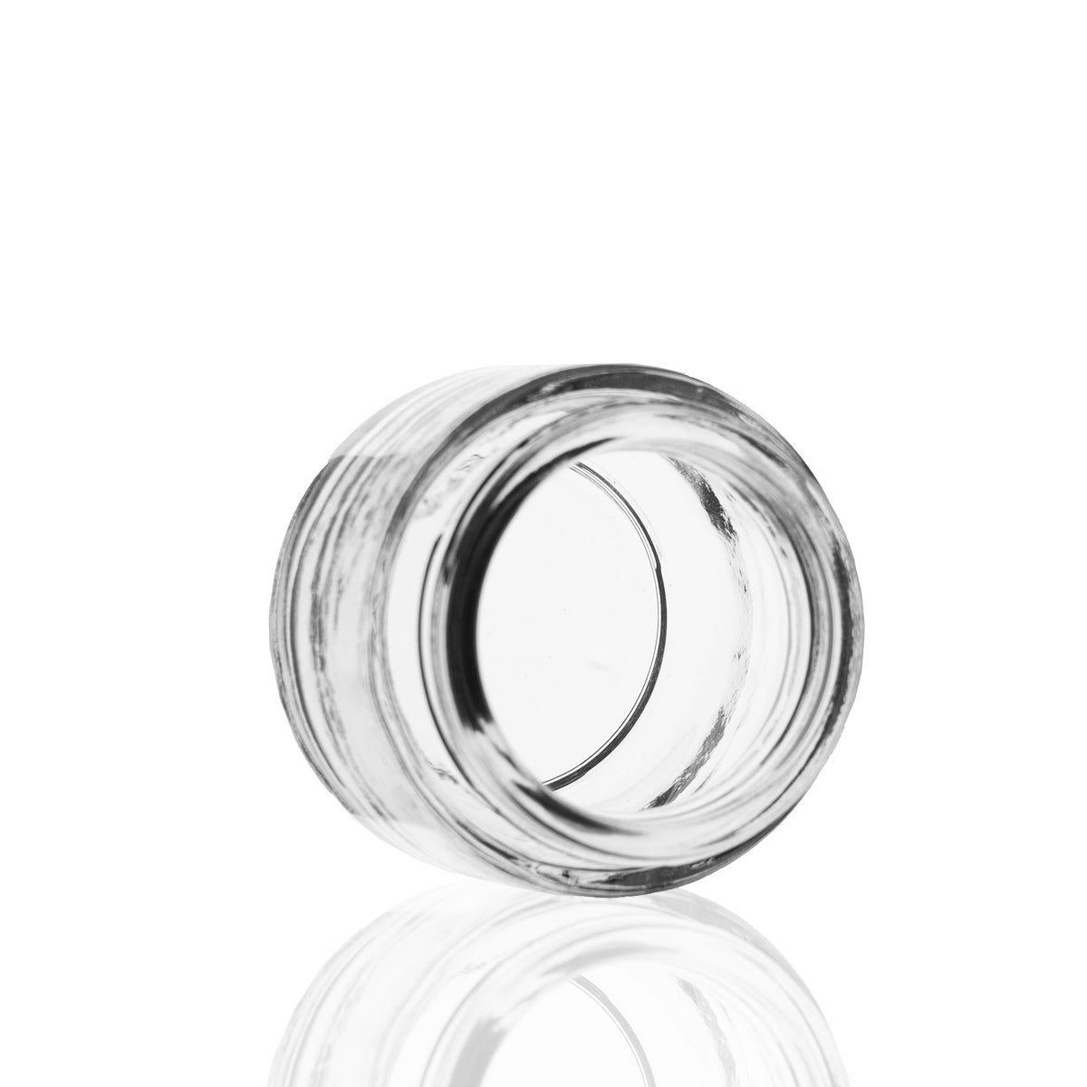 Glass Jar | Rounded Base Heavy Wall Glass Jars - Clear | 53mm - 2.5oz - Various Counts Glass Jar Biohazard Inc 150 Count  