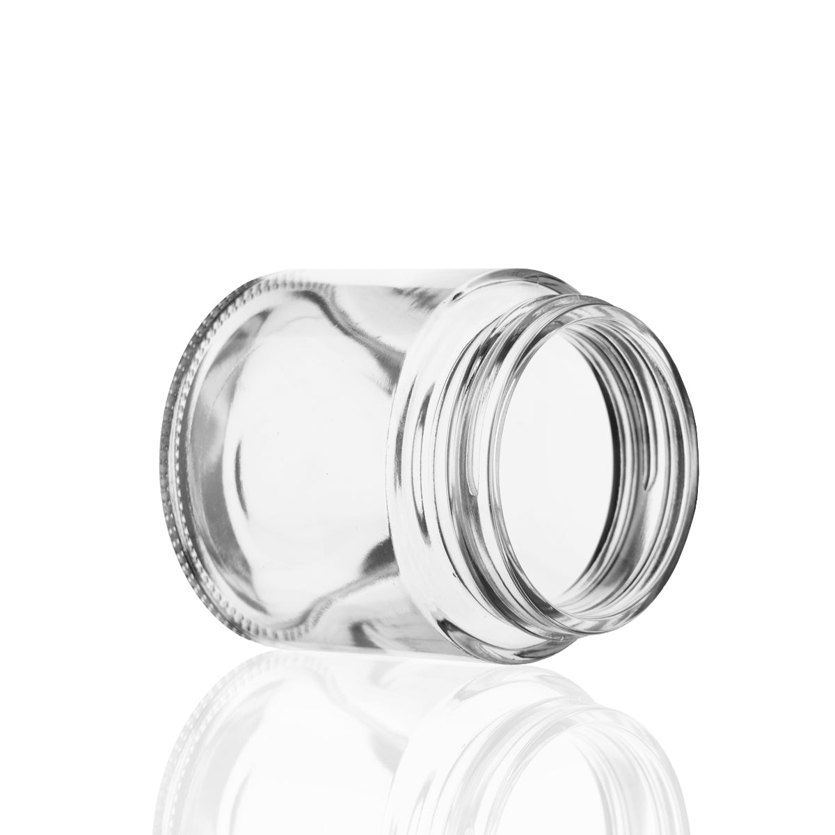 Glass Jars | Straight Sided 53/400 Thread | 3oz - Clear - 150 Count - Biohazard Inc