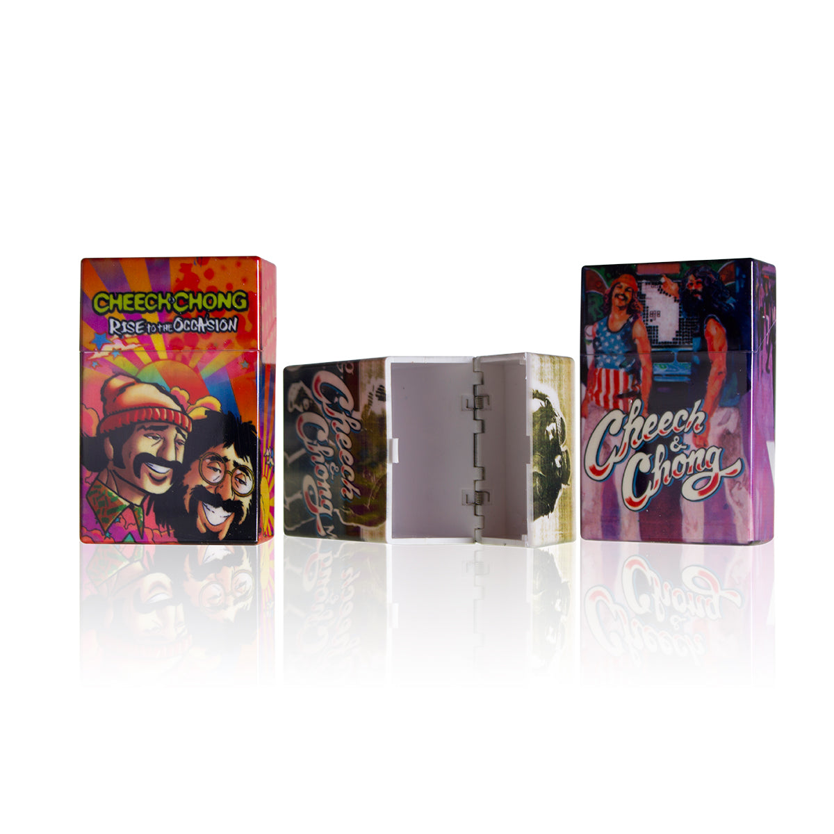 Cheech & Chong Cigarette Case With Flip Top - 12 Count