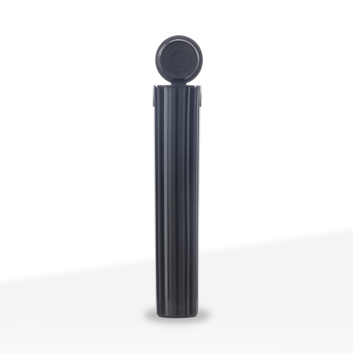 Child Resistant | Pop Top Plastic Cart Tubes | 71mm - Opaque Black - 1,000 Count