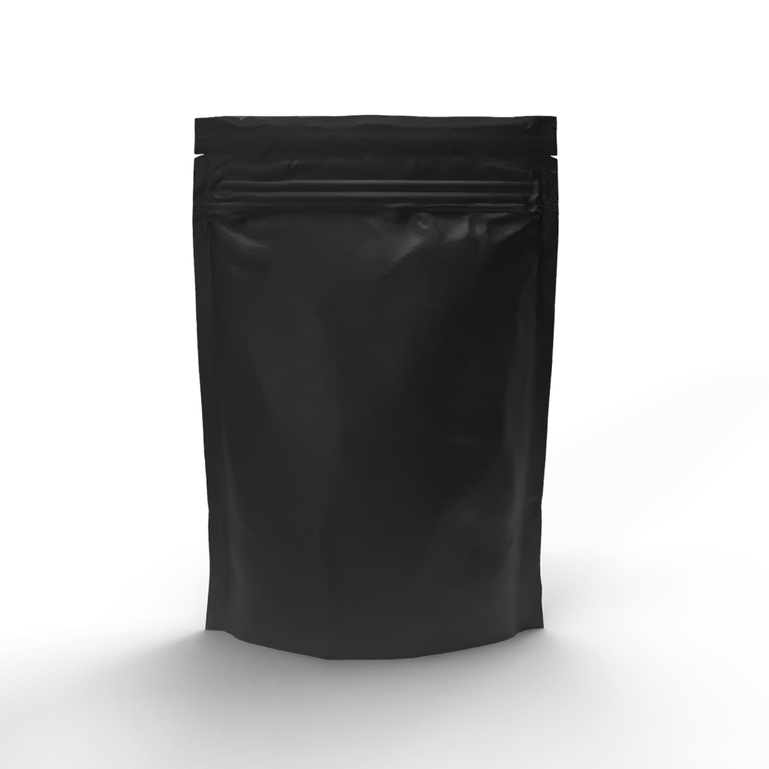 Child Resistant Mylar Bags | Matte Black Vista w/ Tear Notch | Various Sizes - 500 Count