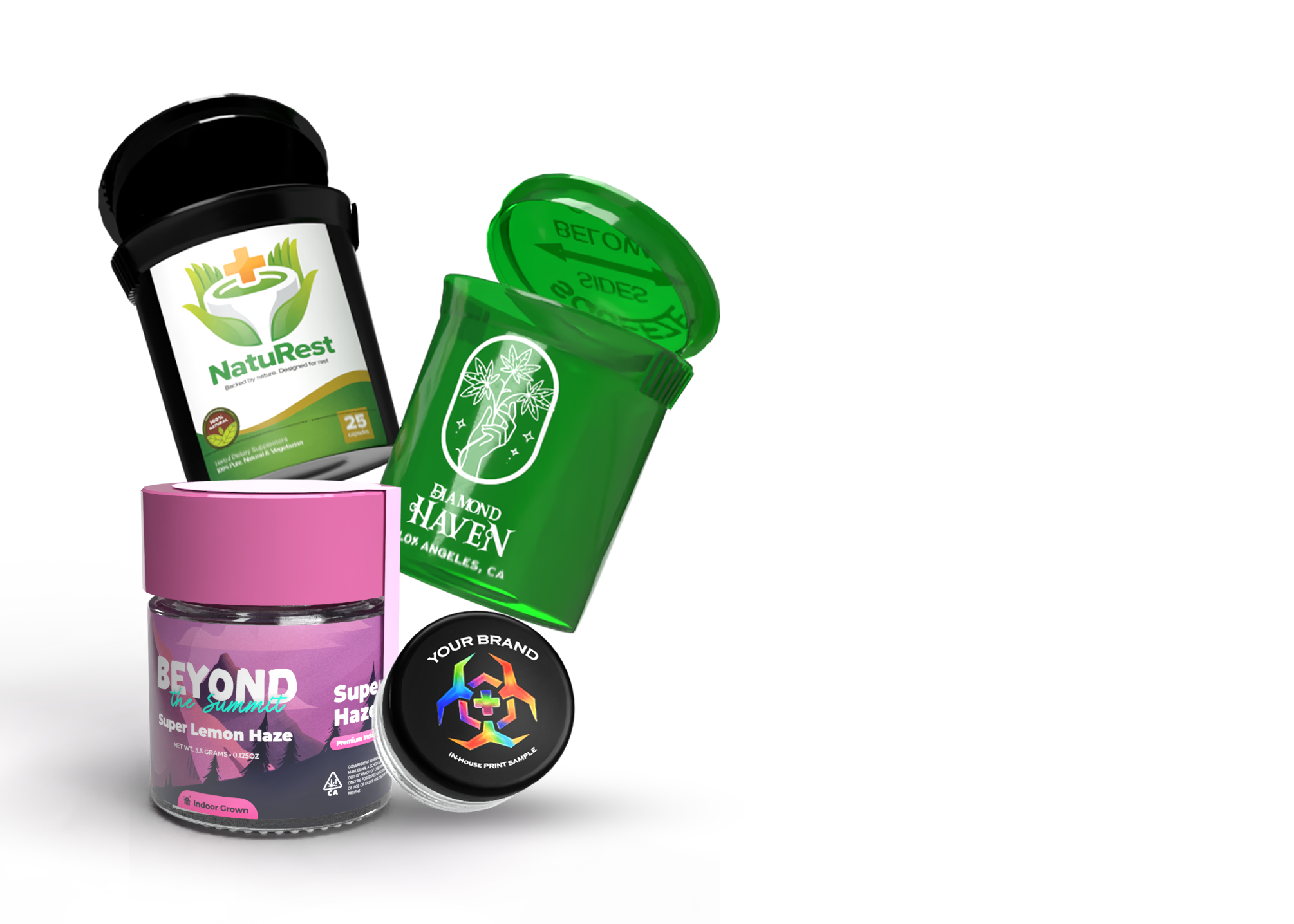 Get custom Jars and Packaging with our BioHazard Inc. Design Team!
