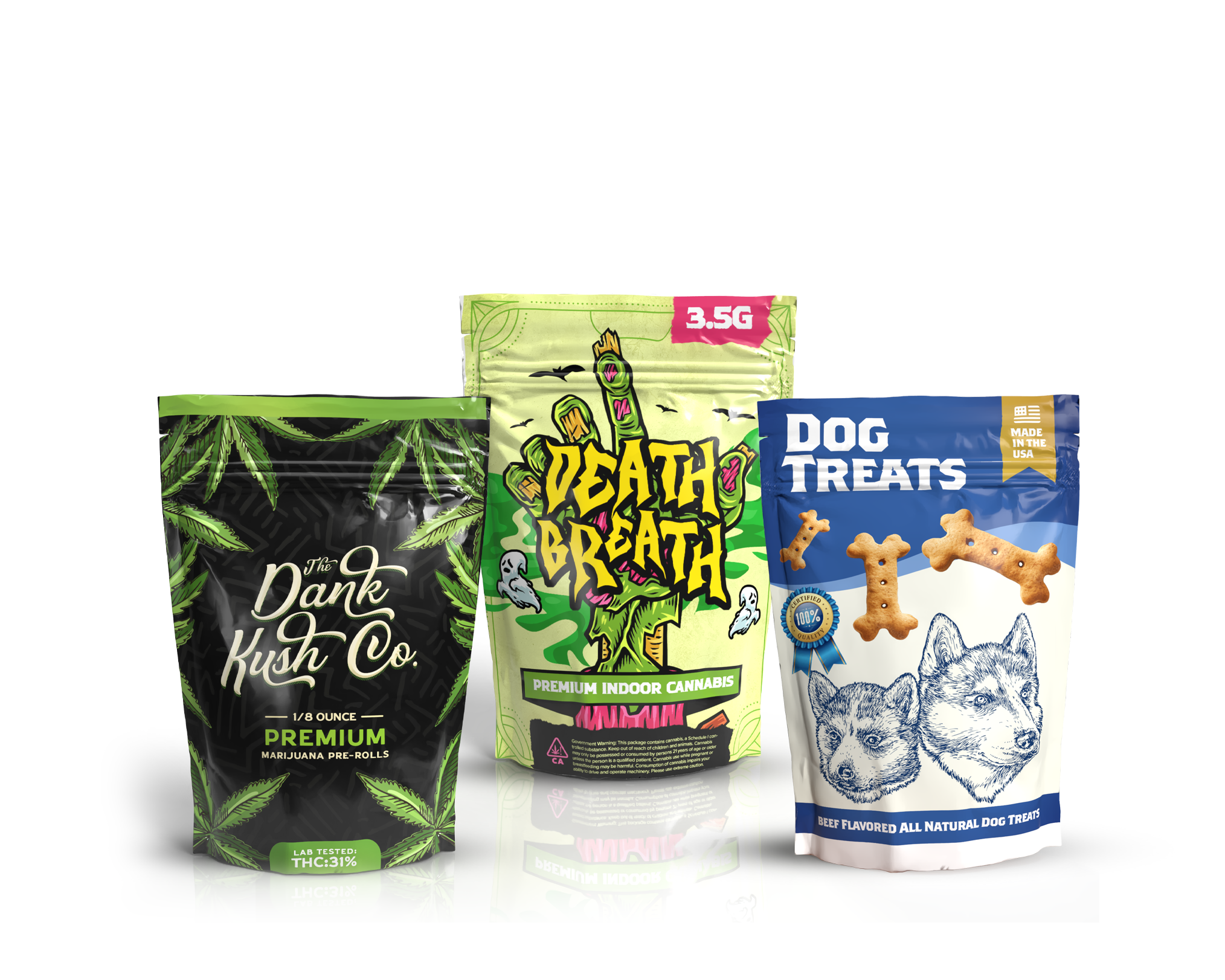Need a mylar bag that stands out? Get a free quote with BioHazard Inc. today!