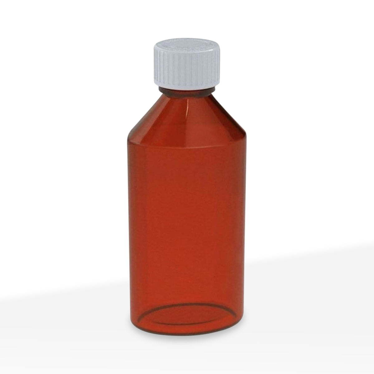 Child Resistant | Amber Oval Bottles w/ Caps |  6oz - 100 Count