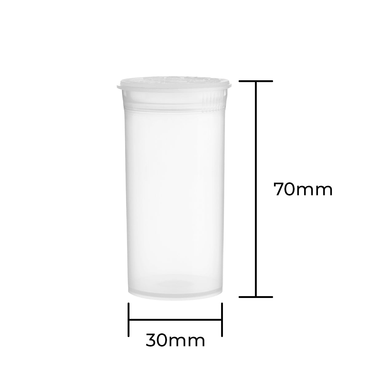 Child-Resistant Plastic Pop Top Bottles | 13 Dram - 2 Grams - 315 Coun