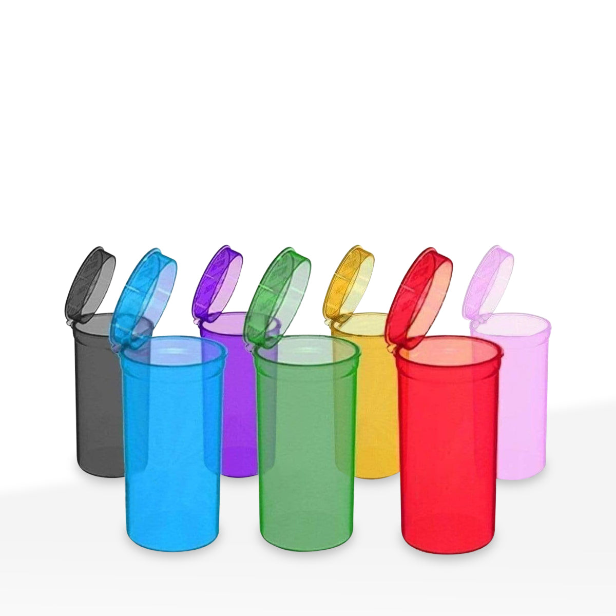 Plastic Pop Top Bottles | 13 Dram - 2 Grams - 315 Count - Various Colors