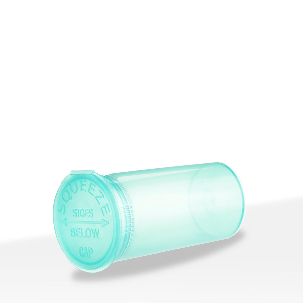 Child-Resistant Plastic Pop Top Bottles | 13 Dram - 2 Grams - 315 Count | Turquoise - Biohazard Inc
