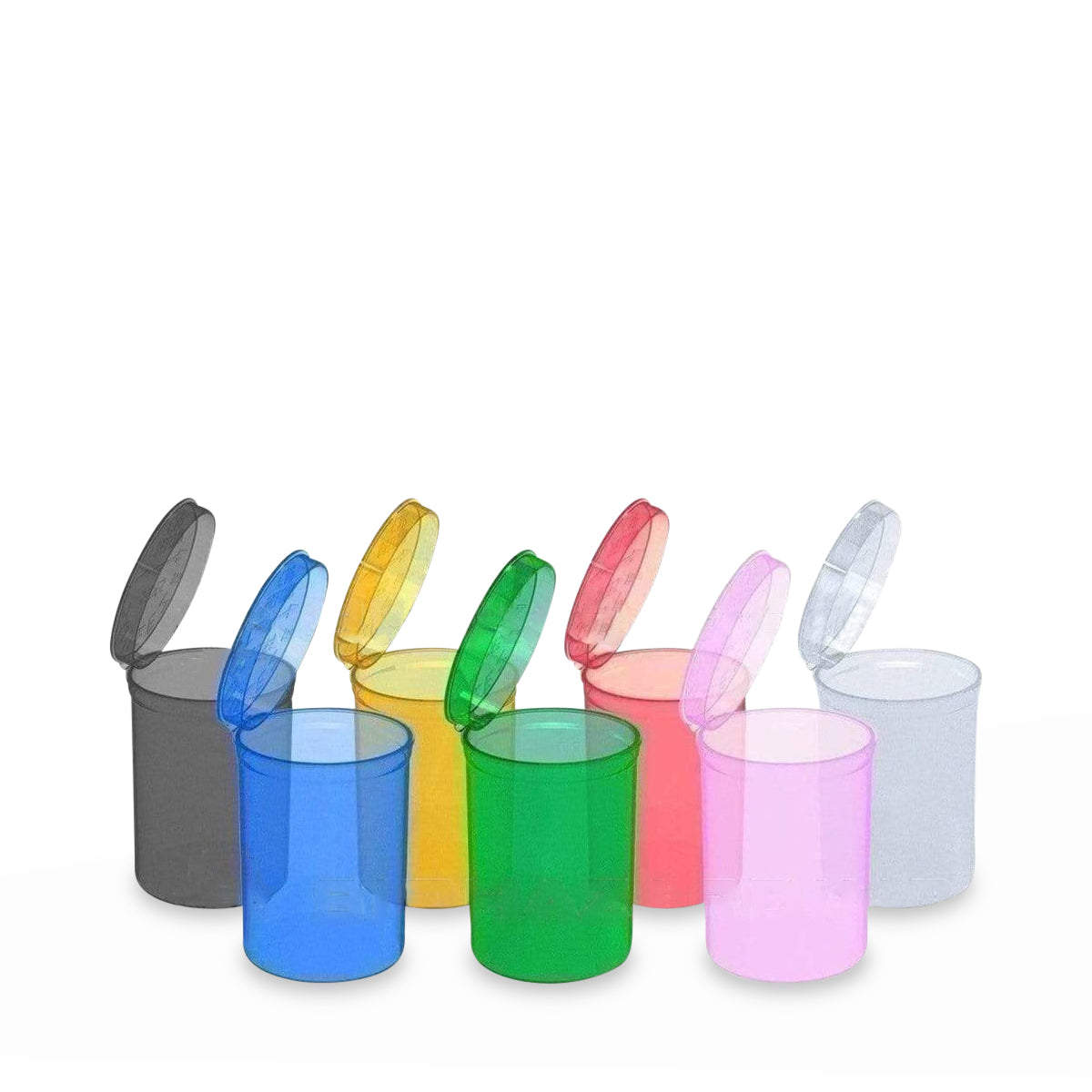 Plastic Pop Top Bottles | 30 Dram - 7 Grams - 160 Count - Various Colors