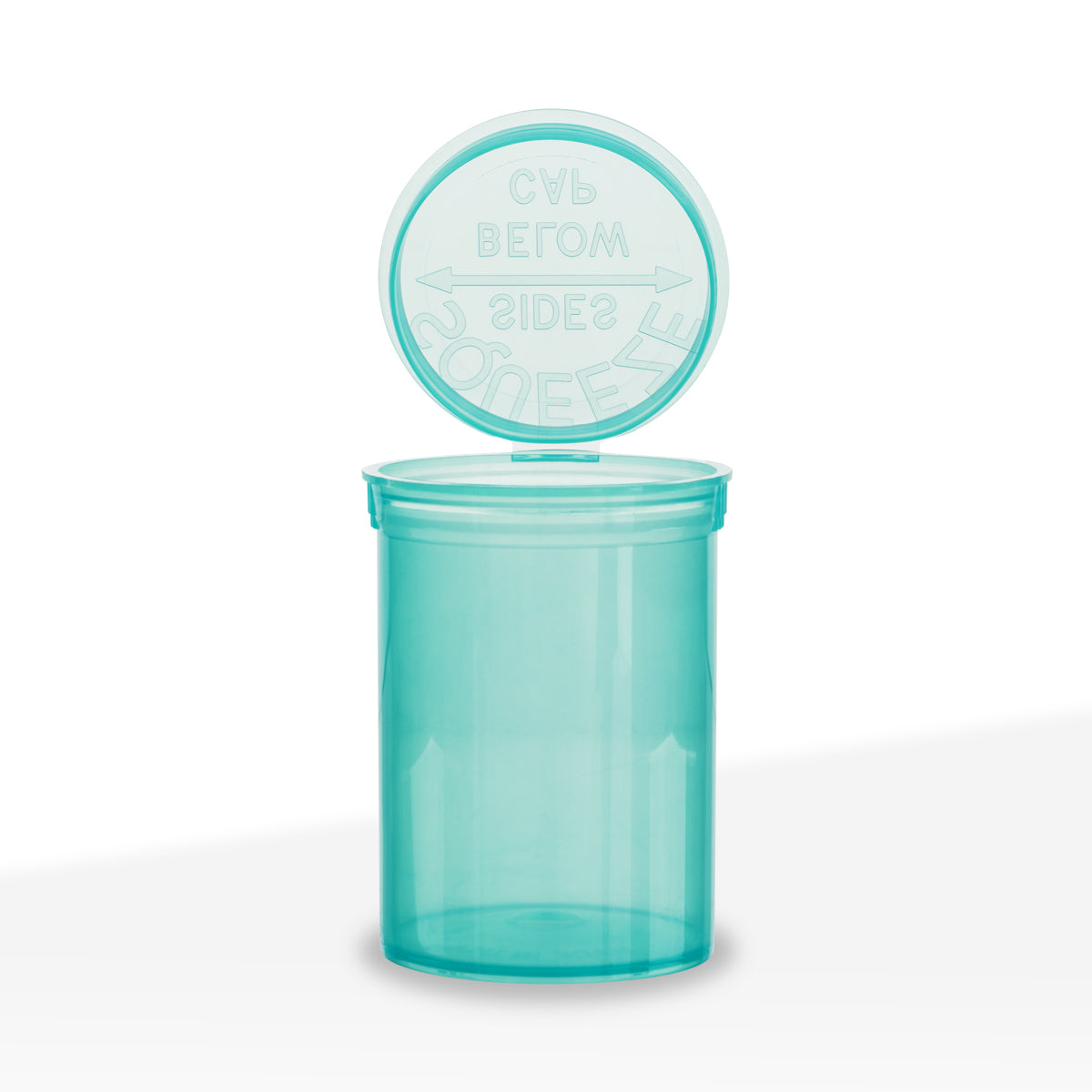 Child-Resistant Plastic Pop Top Bottles | 30 Dram - 7 Grams - 150 Count | Turquoise - Biohazard Inc