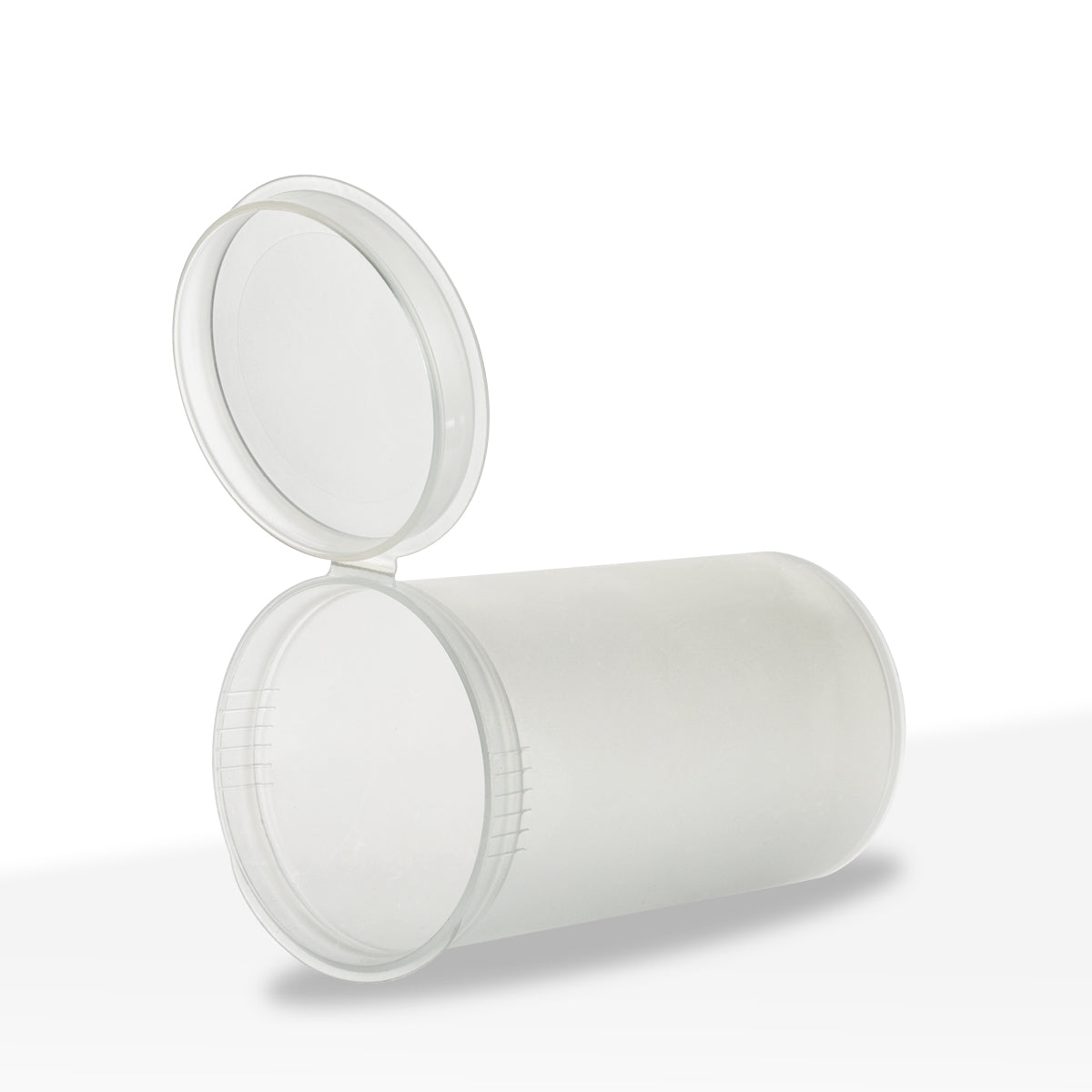 Child-Resistant Plastic Pop Top Bottles | 45 Dram - 10 Grams | 100 Count - Clear - Biohazard Inc