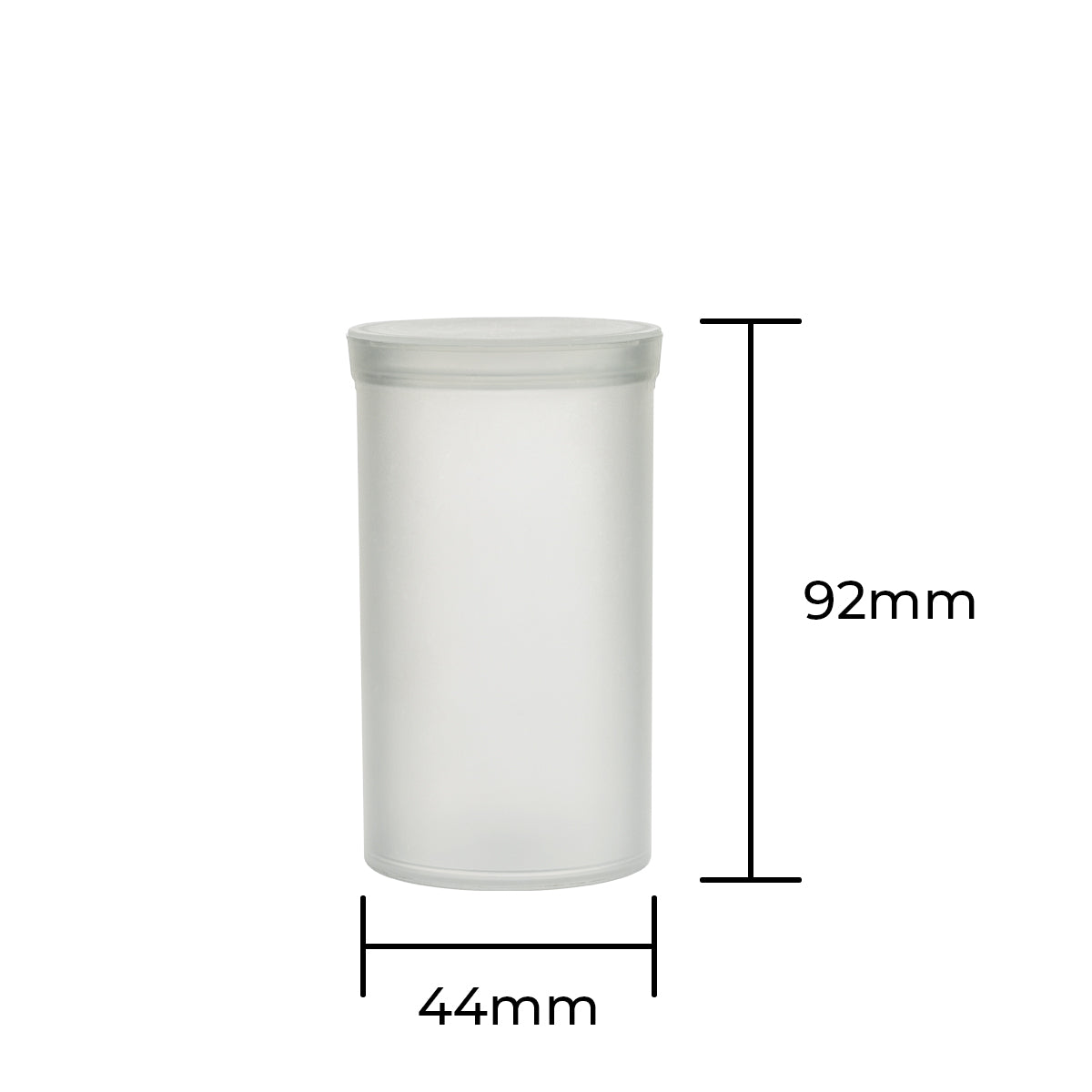 Child-Resistant Plastic Pop Top Bottles | 45 Dram - 10 Grams | 100 Count - Clear - Biohazard Inc