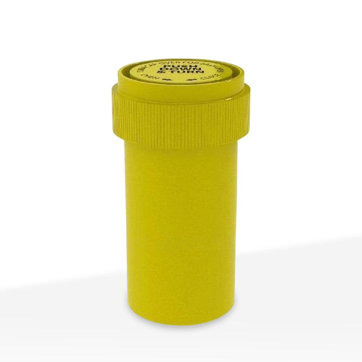 Child Resistant | Opaque Yellow Reversible Cap Vials | 13 Dram - 2 Grams - 275 Count