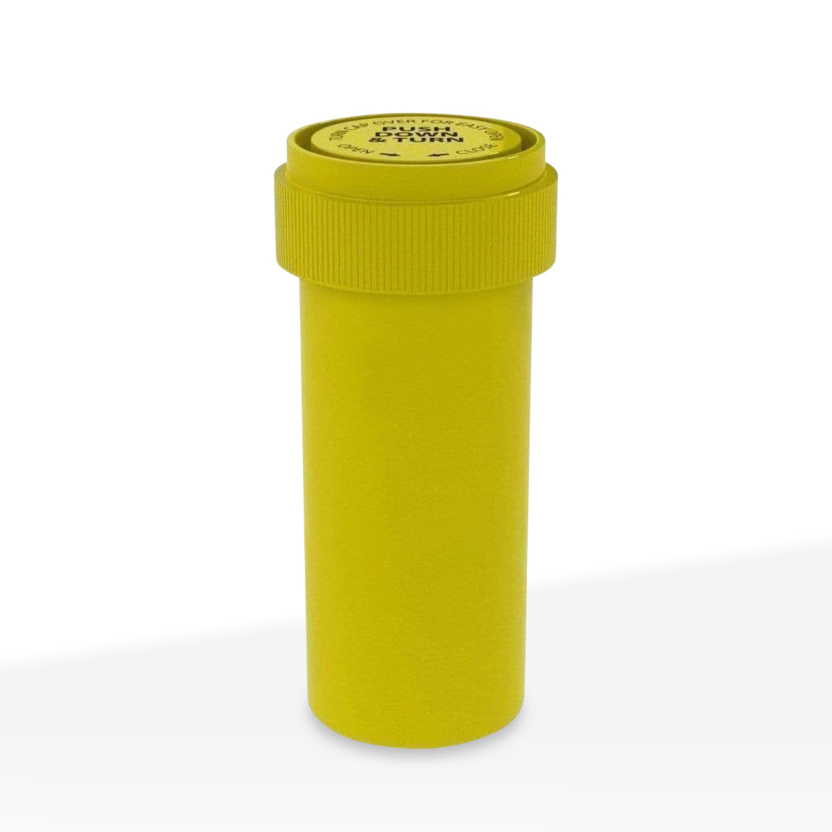 Child Resistant | Opaque Yellow Reversible Cap Vials | 16 Dram - 3 Grams - 230 Count