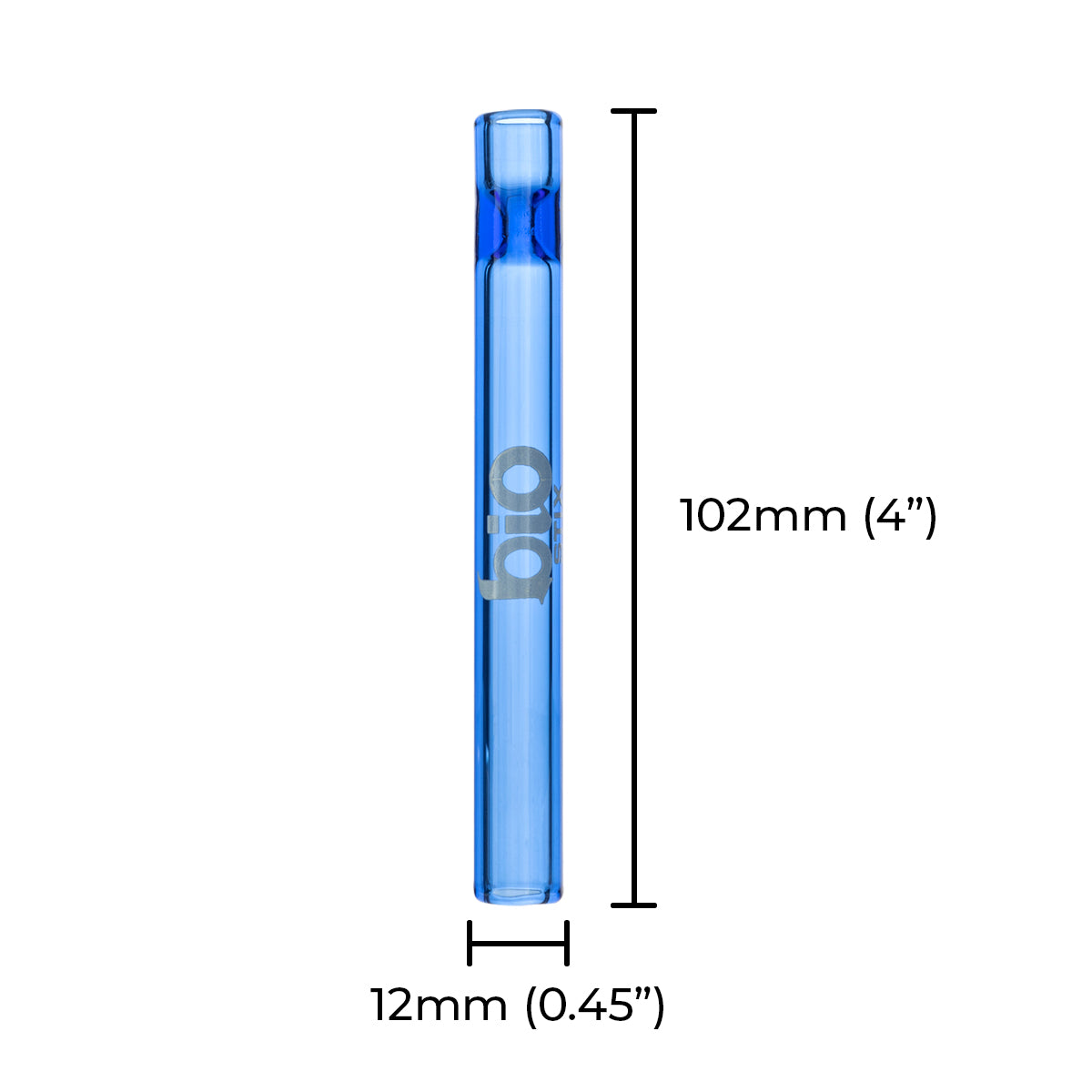 BIO Glass | BIOSTIX Chillums Refill Kit - Blue  | 4" - Glass - 5 Count - Biohazard Inc