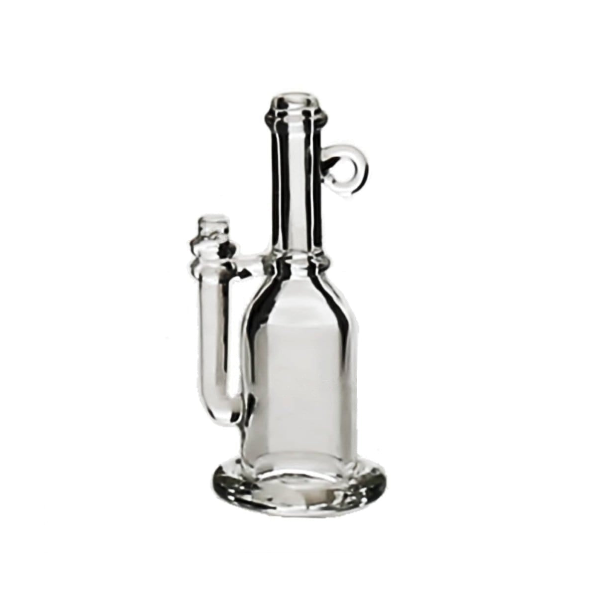 Novelty | Glass Mini Rig Pendant Carb Cap | Clear