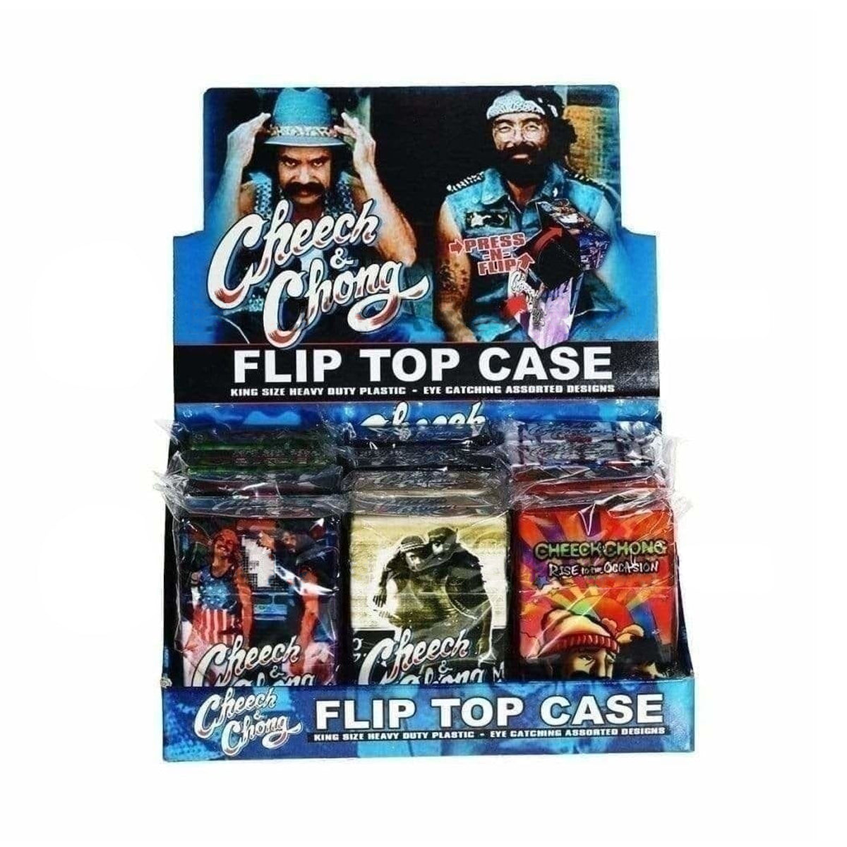 Cheech & Chong Cigarette Case With Flip Top - 12 Count