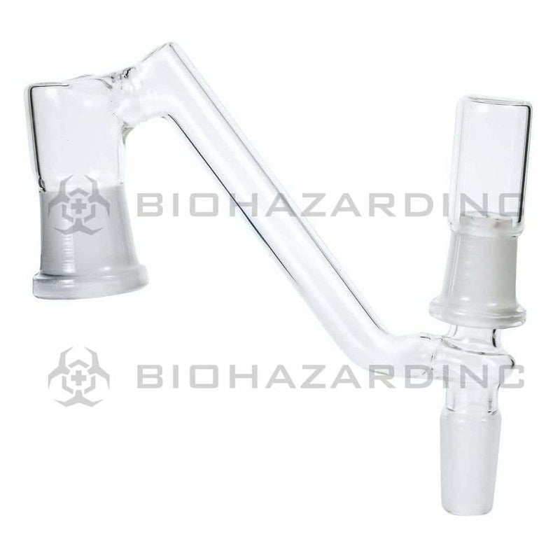 Drop Down | w/ Reclaim - 19mm Female / 14mm Male Glass Drop Down Biohazard Inc