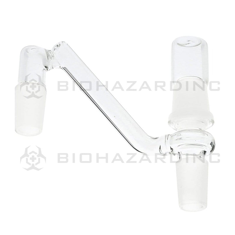 Drop Down | w/ Reclaim - 19mm Male / 19mm Male Glass Drop Down Biohazard Inc