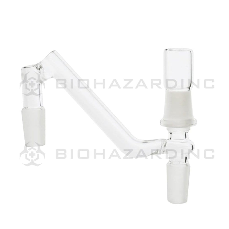 Drop Down | 14mm Male / 14mm Male | Various Styles Glass Drop Down Biohazard Inc Drop Down 90° Converter + Reclaim  
