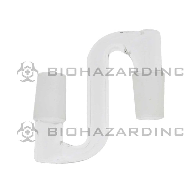 Drop Down | 90° Converter- 19mm Male / 19mm Male Glass Drop Down Biohazard Inc