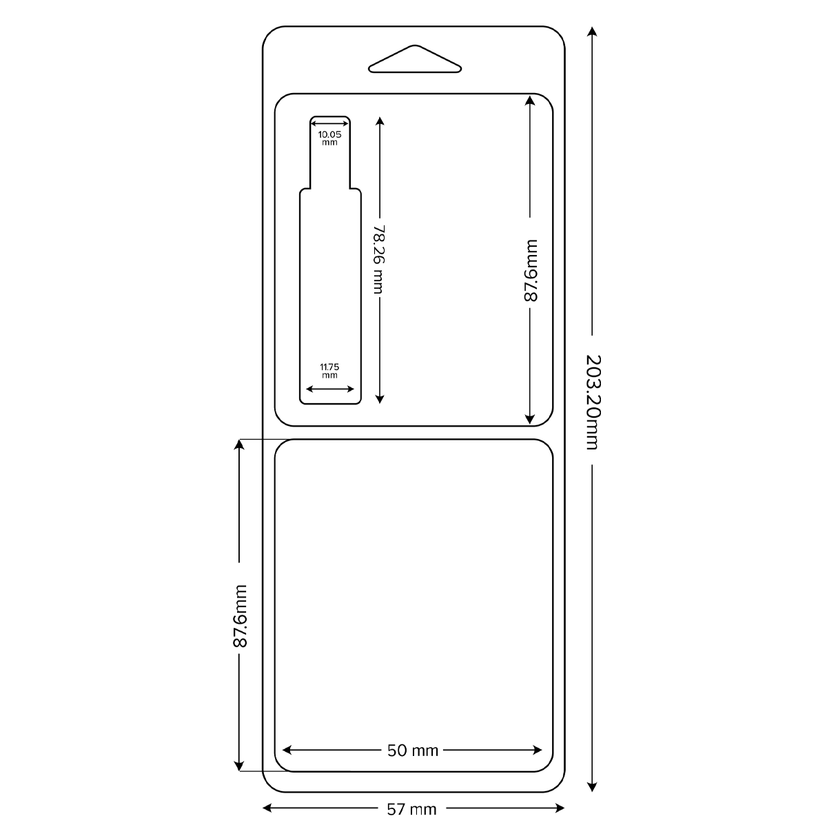 Clamshell Blister Packaging | Round Tip | 0.5mL - 400 Count