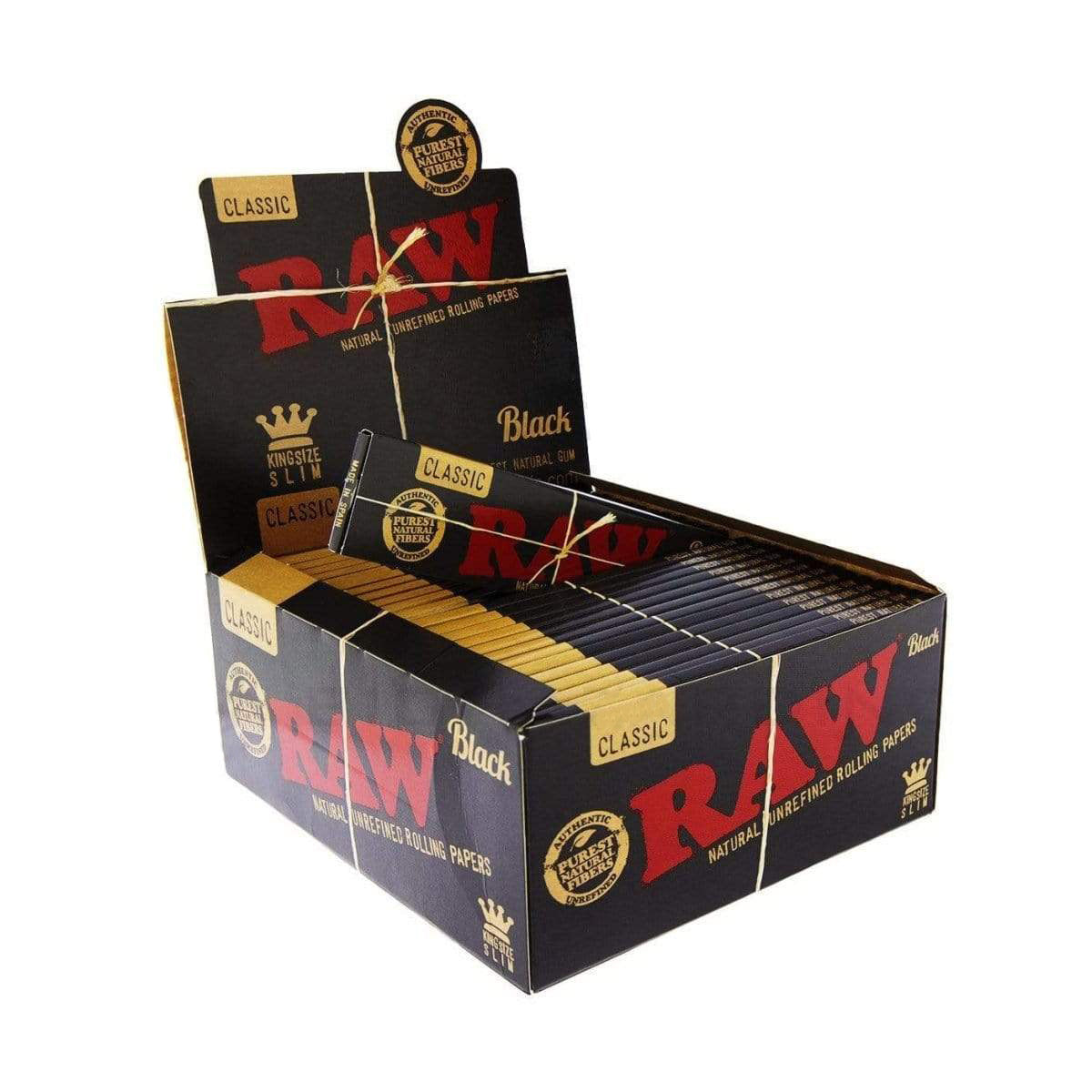 RAW® | Black Rolling Paper | Various Sizes - Brown - Various Counts