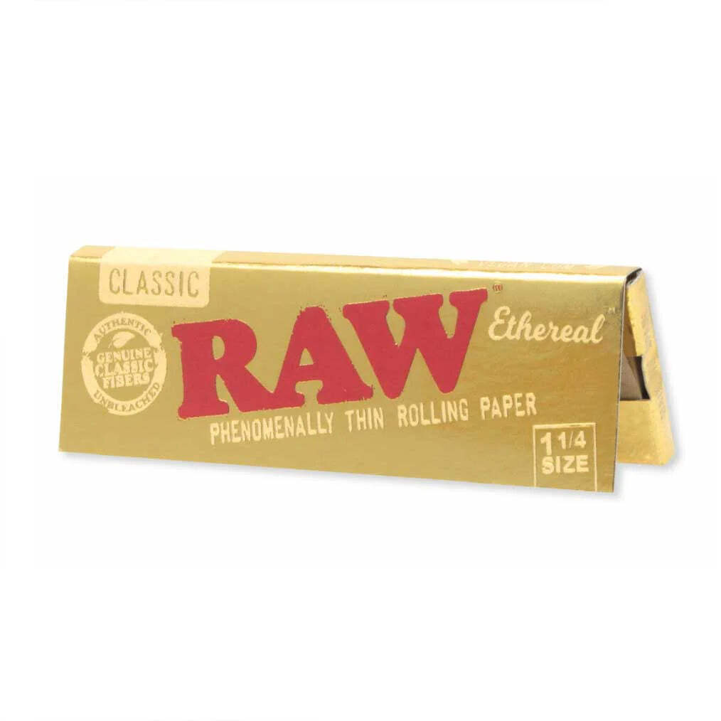 RAW Rolling Papers | Ethereal Ultra-Thin | Various Sizes - Brown - 24 Count