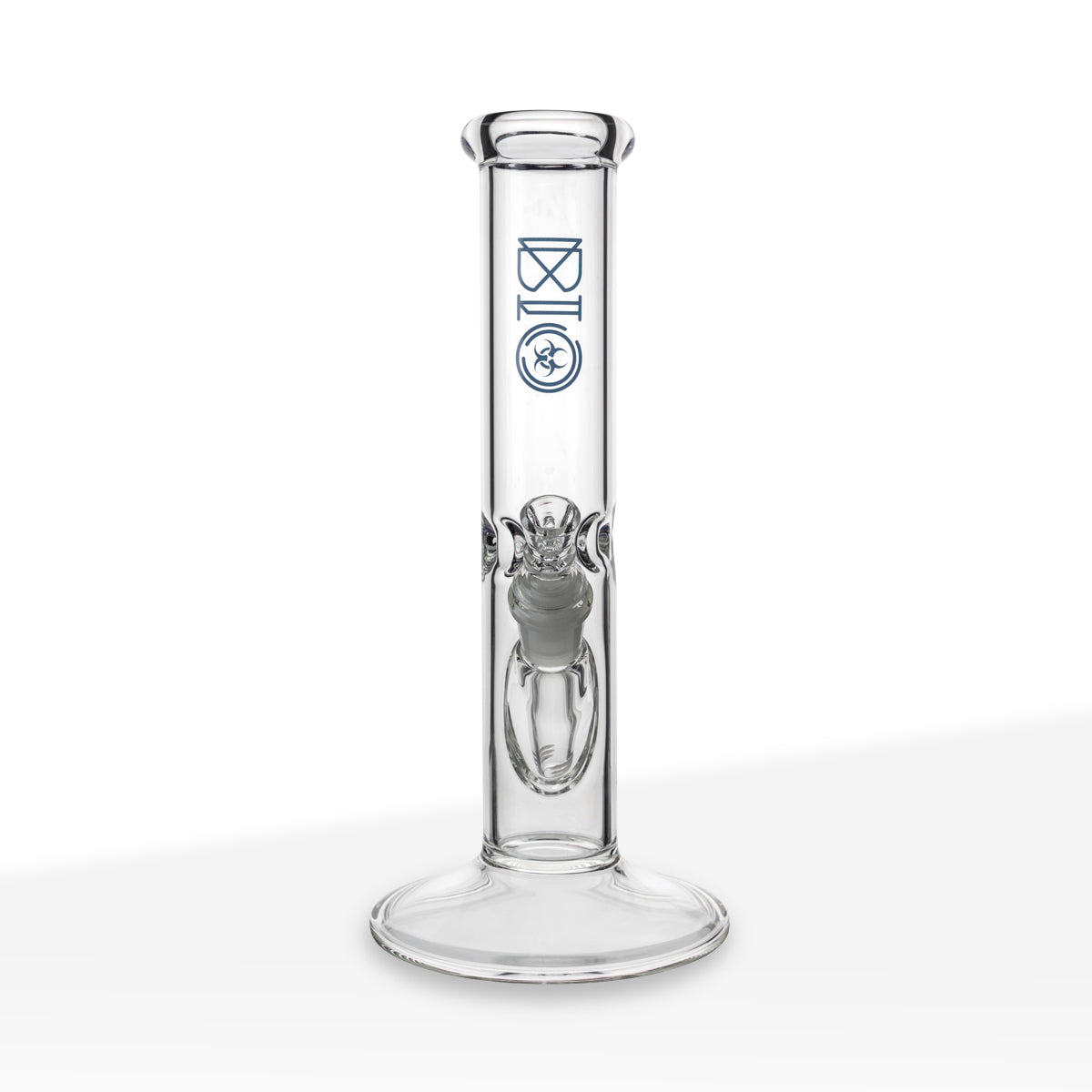 BIO Glass | Classic Straight Water Pipe | 12" - 14mm - Various Colors Glass Bong Biohazard Inc   