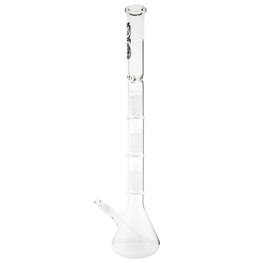 BIO Glass | Triple Chamber 10-Arm Tree Percolator Beaker Water Pipe